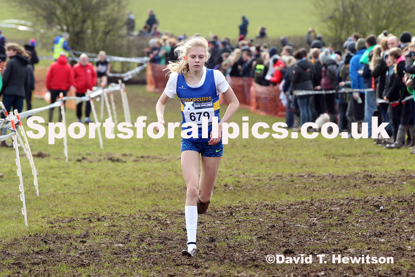 Girls under-13s, 2020 British Athletics Inter Counties Cross Country Champs., Prestwold Hall, Loughborough. Photo: David T. Hewitson/Sports for All Pics